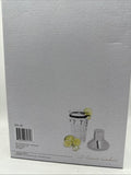 Maker's Silver One 4-Piece Cocktail Kit Bartender Jigger Paint Glass Recipies