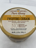 (3) Creme of Nature Pure Honey Moisture Whip Twisting Curl Hair Condition 11.5oz