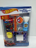 Hot Wheels Kids Shaving Kit Body Wash Fake Razor Mirror Shaving Brush Bath