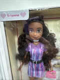 Be You Crew Brianna Doll 2 Outfits 14 Pieces Classroom to Formal Gold Gown Purse