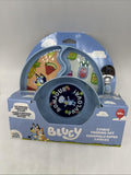 Bluey 3pc Bowl Mealtime Set 9M+ The First Years Plastic Suction Feeding Plate