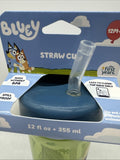 Bluey Kids Straw Cup 12oz Spill Proof  Green Toddler Training 12m+ COMBINESHIP