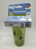 Bluey Kids Straw Cup 12oz Spill Proof  Green Toddler Training 12m+ COMBINESHIP