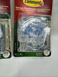 (2) Command Outdoor Light 16 Clips 20 Adhesive Strips outdoor Christmas Winter