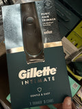Gillette Intimate Pubic Hair Trimmer Li-Ion Battery Waterproof 3 Combs Men Razor