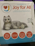 JOY FOR ALL Silver Cat White Mitts Interactive Companion Lifelike Toy Elderly