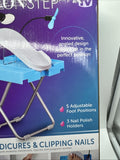 Salon Step Foot Rest Pedicures Storage Nail Polish Adjustable Folding Drying Fan
