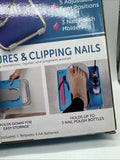 Salon Step Foot Rest Pedicures Storage Nail Polish Adjustable Folding Drying Fan