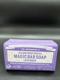 Dr Bronner's Lavender Pure-Castile Bar Soap 5 oz Organic Coconut Oil COMBINESHIP