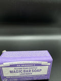 Dr Bronner's Lavender Pure-Castile Bar Soap 5 oz Organic Coconut Oil COMBINESHIP