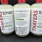 (3) Thayers Oil Balancing & Cooling Jelly Toner Pore Reducing Combo To Oily 12oz
