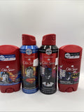 (4) Old Spice Batman Dark Knight Man Of Tomorrow Gift Set Body Spray Deodorant