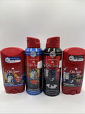 (4) Old Spice Batman Dark Knight Man Of Tomorrow Gift Set Body Spray Deodorant