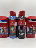 (4) Old Spice Batman Dark Knight Man Of Tomorrow Gift Set Body Spray Deodorant
