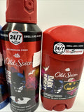 (2) Old Spice Batman Dark Knight Cherry Nightfall Gift Set Body Spray Deodorant