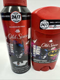 (2) Old Spice Batman Dark Knight Cherry Nightfall Gift Set Body Spray Deodorant