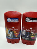 (2) Old Spice Batman Dark Knight Man Of Tomorrow Superman Gift Set Deodorant