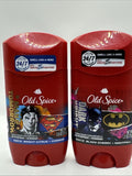 (2) Old Spice Batman Dark Knight Man Of Tomorrow Superman Gift Set Deodorant