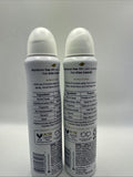 (2) Dove 0% Aluminum Deodorant Spray Cucumber & Green Tea 4oz Original RARE HTF