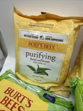 (6) Burt's Bees Soothing Purifying Cleansing Aloe Tea Facial Towelettes 30 Wipe