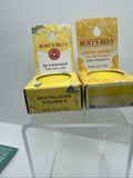 (2) Burt's Bees Lemon Sorbet Vitamin C  Lip Treatment with Sea Minerals 0.25 oz