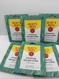 (6) Burt's Bees Renewing Natural Eye Gel Eye Mask Algae Extract 10 minute undere