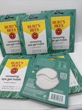 (6) Burt's Bees Renewing Natural Eye Gel Eye Mask Algae Extract 10 minute undere