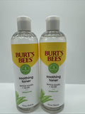 (2) Burt's Bees Sensitive Soothing Toner/Witch Hazel & Aloe 12 oz Alcohol Free
