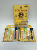 (3) Burt's Bees Ultra Conditioning Lip Balm BeesWax Coconut Pear Vanilla Mint 10