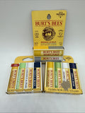 (3) Burt's Bees Ultra Conditioning Lip Balm BeesWax Coconut Pear Vanilla Mint 10