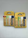 (3) Burt's Bees Ultra Conditioning Lip Balm BeesWax Coconut Pear Vanilla Mint 10
