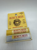 (3) Burt's Bees Ultra Conditioning Lip Balm BeesWax Coconut Pear Vanilla Mint 10