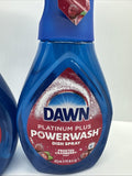 (2) Dawn Platinum Plus Powerwash Dish Spray Cranberry Scent 16oz COMBINESHIP