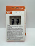 (2) Itek Type-C To Lightning Nylon Braided Cable Power Turbo Charge COMBINESHIP