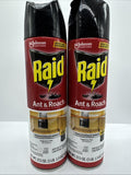 (2) Raid Ant & Roach Killer Fragrance Free 17.5oz Insect Spray Bugs COMBINESHIP