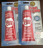 (2) Shoe Gear 1N799-20 Shoe Goo Shoe Repair Goo, Clear, 3.7 Oz COMBINESHIP
