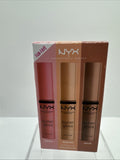 NYX Butter Gloss Kit Creme Brûlée Fortune Cookie Madeleine 3 Trio COMBINESHIP