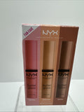 NYX Butter Gloss Kit Creme Brûlée Fortune Cookie Madeleine 3 Trio COMBINESHIP