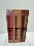 NYX Butter Gloss Kit Creme Brûlée Fortune Cookie Madeleine 3 Trio COMBINESHIP
