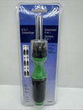Helping Hand 6-in-1 Multi Bit Screwdriver Green Black T15 T20 ￼Ph2  Flat F020150