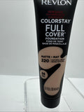 Revlon 220 natural beige Matte Colorstay Full Cover Foundation COMBINE SHIP