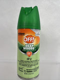 (2) OFF! Deep Woods Dry Spray Insect Repellent Mosquito Travel 2.5oz COMBINESHIP