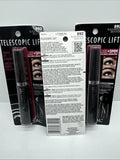 (3) L'Oreal 992 Black Brown Telescopic Lift Mascara Length Volume COMBINE SHIP