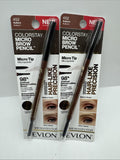 (2) Revlon 452 AUBURN Colorstay Micro Tip Brow Pencil Waterproof COMBINESHIP