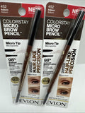 (2) Revlon 452 AUBURN Colorstay Micro Tip Brow Pencil Waterproof COMBINESHIP
