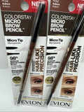 (2) Revlon 452 AUBURN Colorstay Micro Tip Brow Pencil Waterproof COMBINESHIP