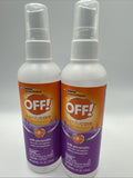 (2) OFF! FamilyCare Insect & Mosquito Repellent Spray Picaridin 4oz COMBINESHIP