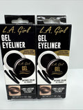 (2) L.A. Girl Jet Black Gel Eyeliner Pot Intense Color Smudge Proof  COMBINESHIP