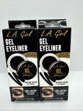 (2) L.A. Girl Jet Black Gel Eyeliner Pot Intense Color Smudge Proof  COMBINESHIP