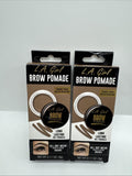 (2) L.A. GIRL Taupe BROW POMADE Smudge Proof Water Resistant Gel COMBINESHIP